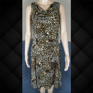 Jones Wear Leopard Print Dress Size 8